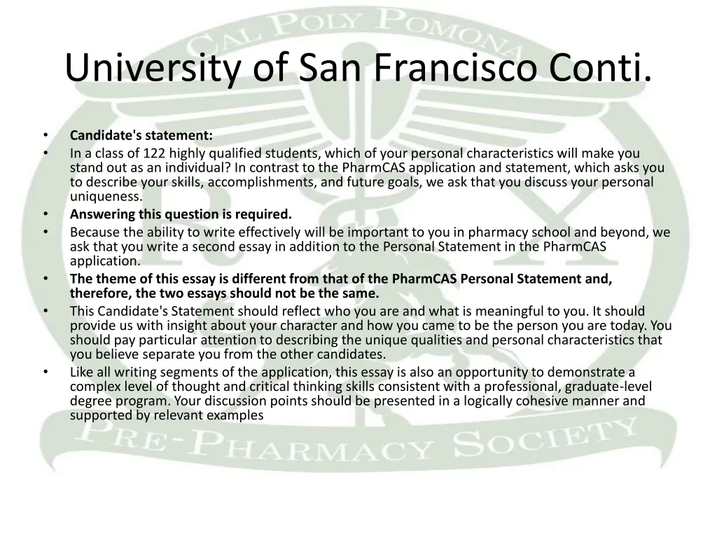 university of san francisco conti 3
