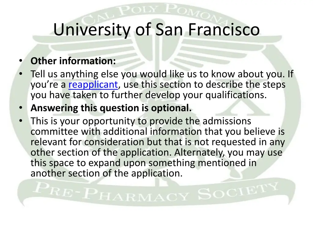 university of san francisco