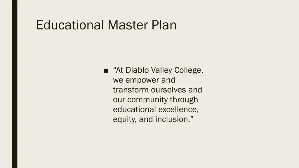 educational master plan