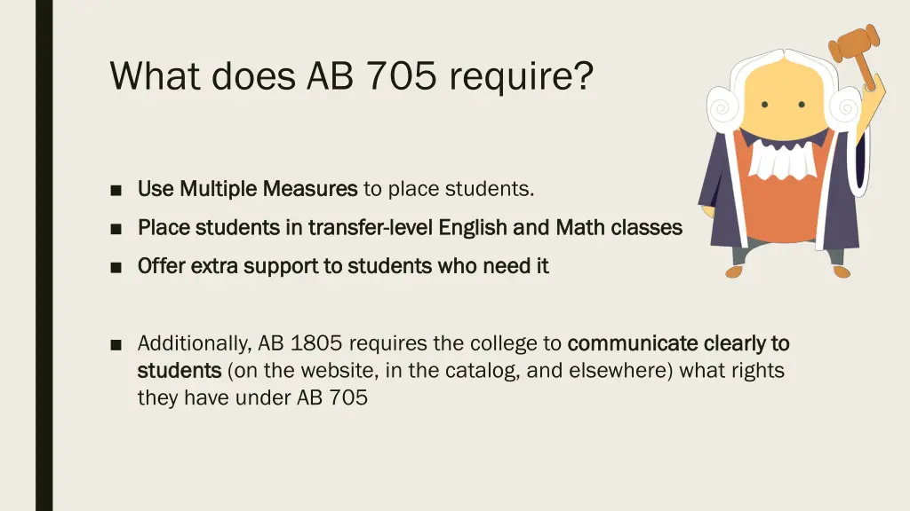what does ab 705 require