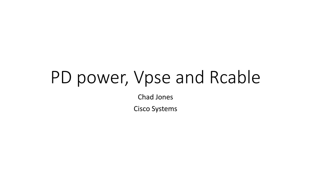 pd power vpse and rcable
