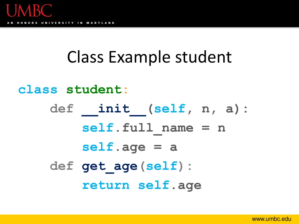 class example student