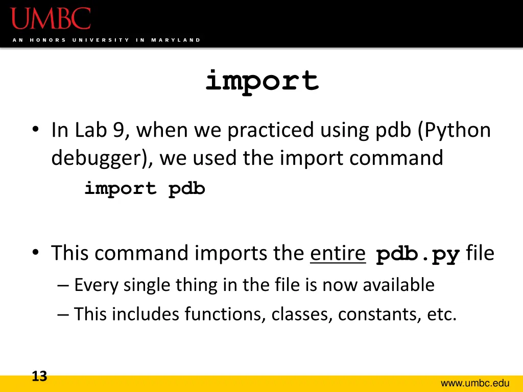 import