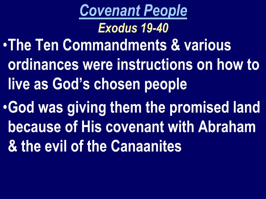 covenant people exodus 19 40