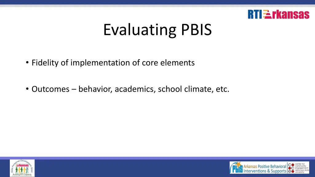 evaluating pbis