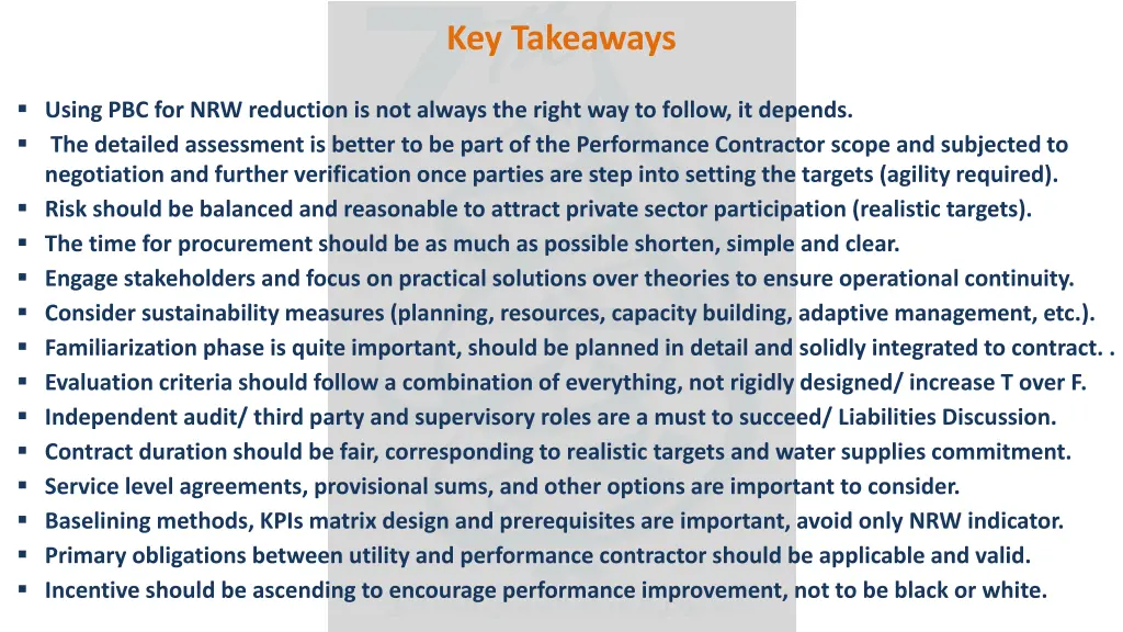 key takeaways