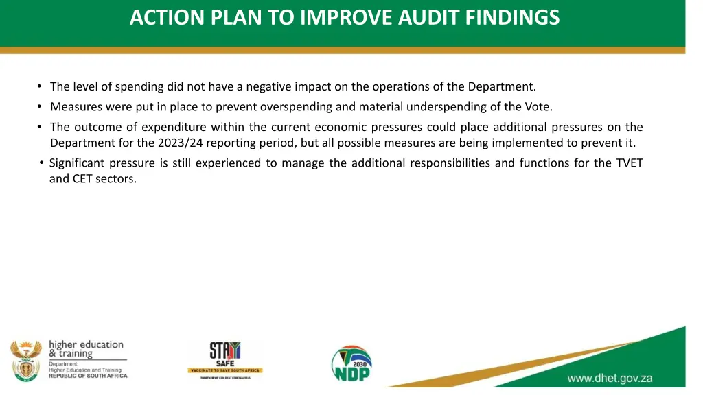 action plan to improve audit findings 1