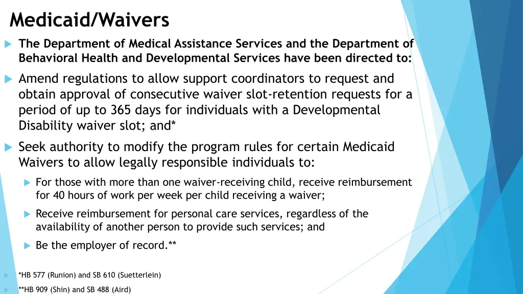 medicaid waivers 1