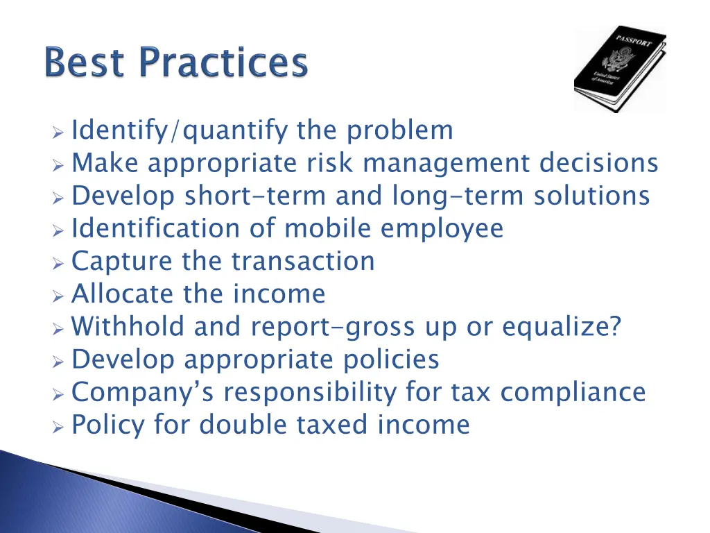 identify quantify the problem make appropriate