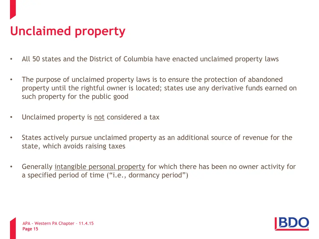 unclaimed property 1