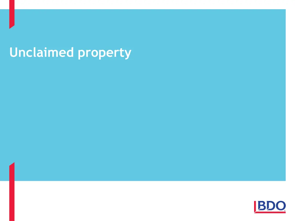 unclaimed property
