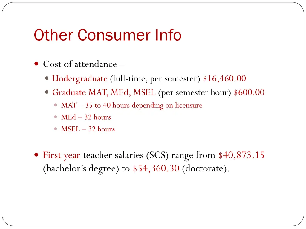 other consumer info