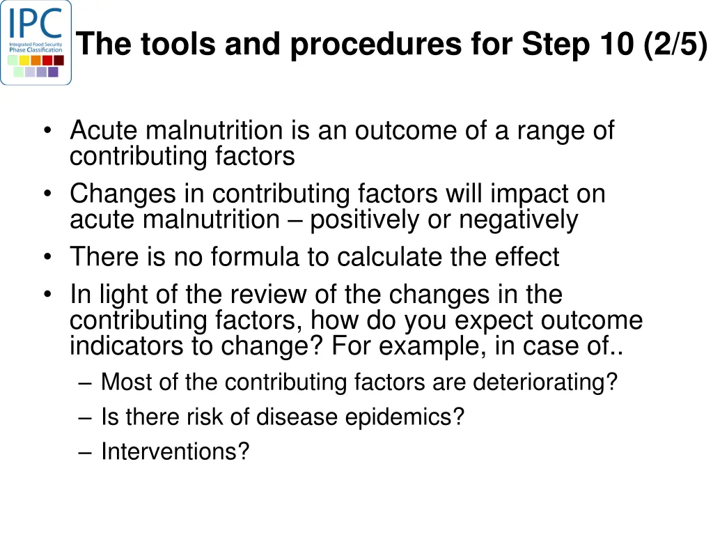 the tools and procedures for step 10 2 5