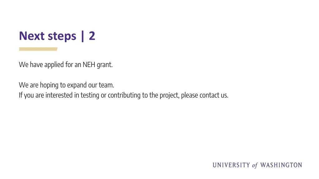 next steps 2
