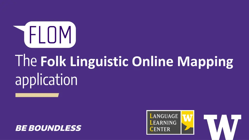 the folk linguistic online mapping application