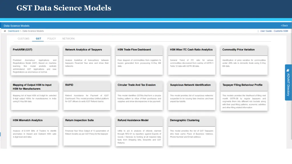 gst data science models