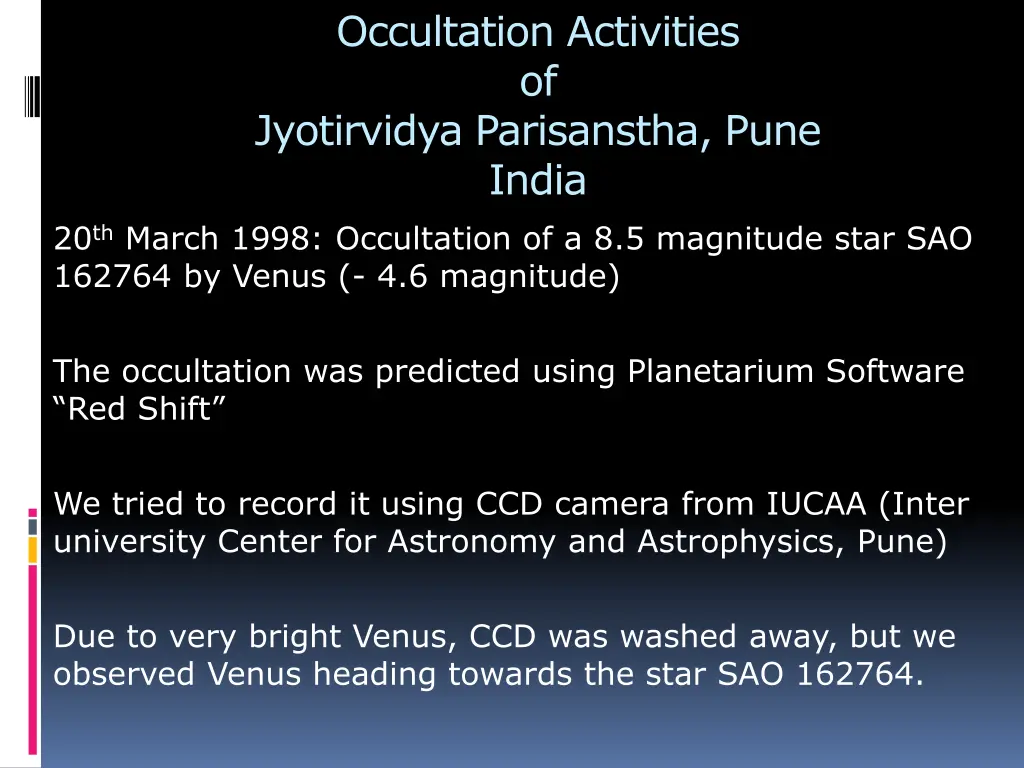 occultation activities of jyotirvidya parisanstha 5