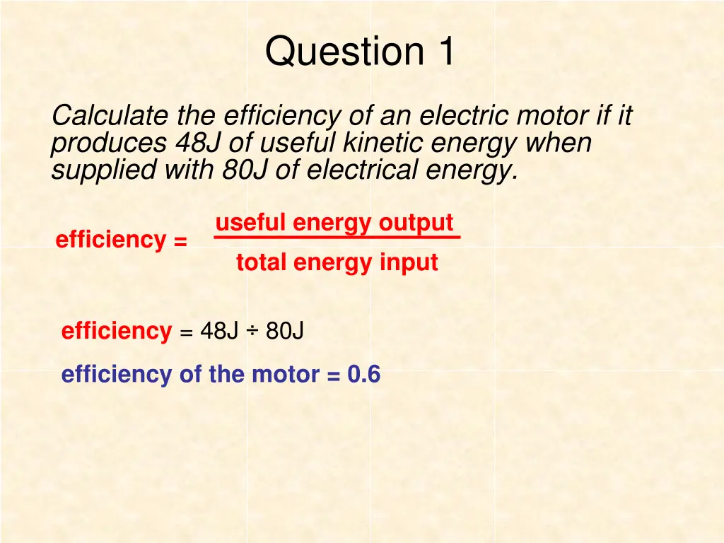 question 1 1