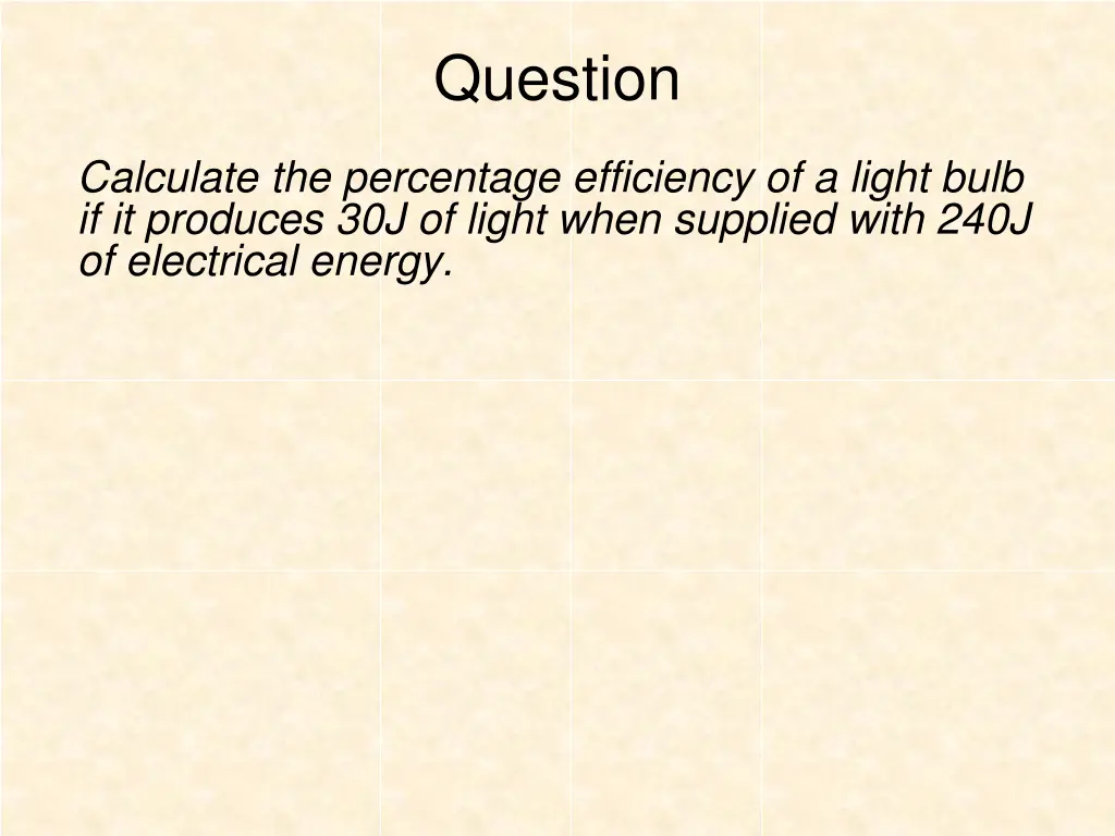 question