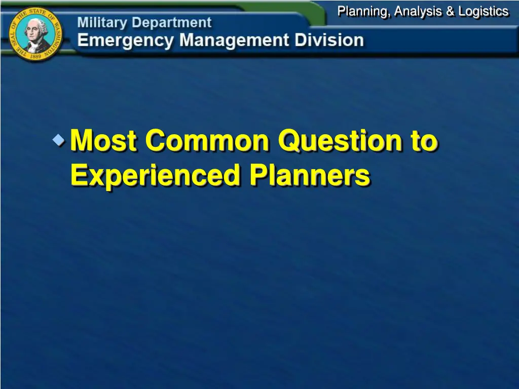 planning analysis logistics 1