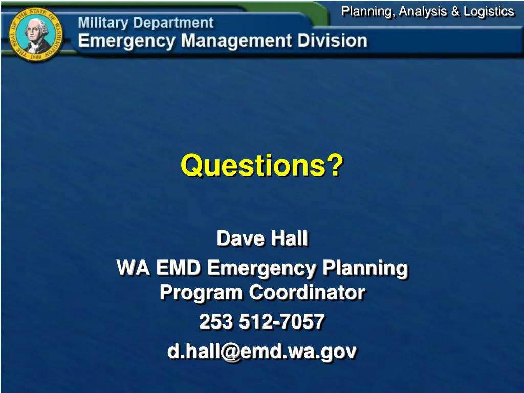 planning analysis logistics 11