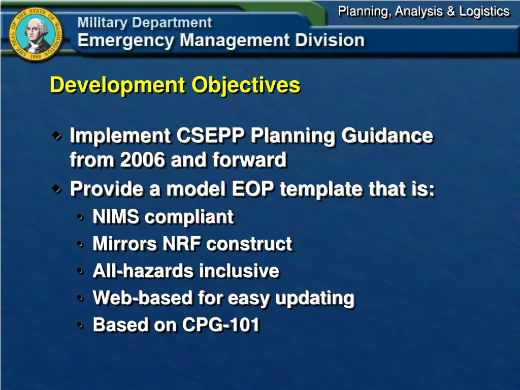 planning analysis logistics 6