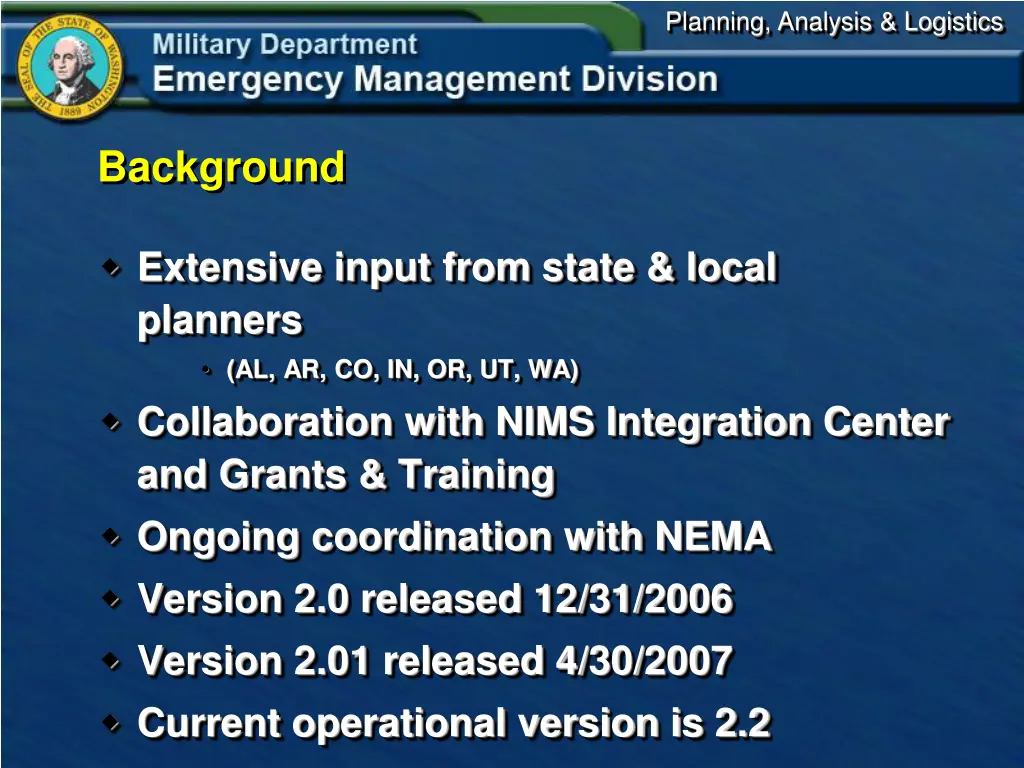 planning analysis logistics 7