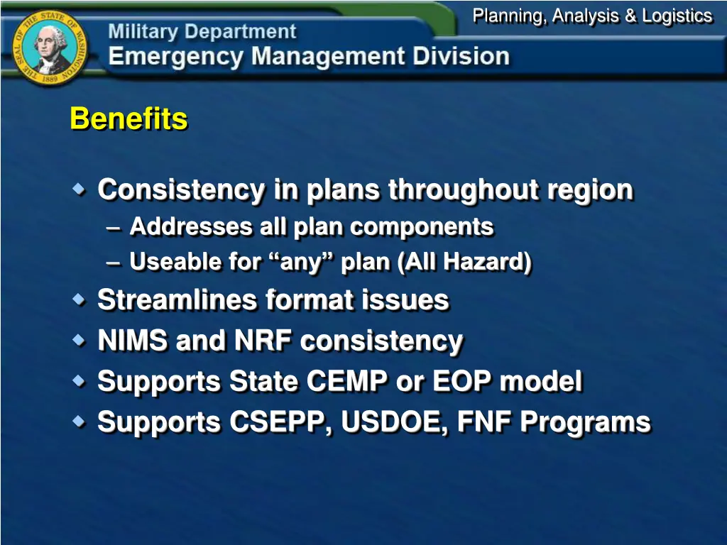 planning analysis logistics 8