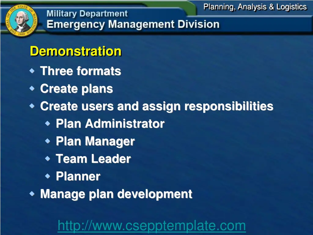 planning analysis logistics 9