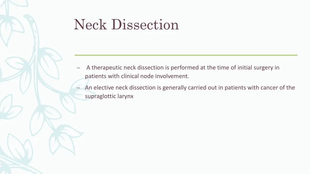 neck dissection