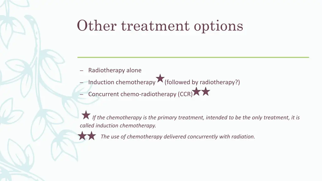 other treatment options