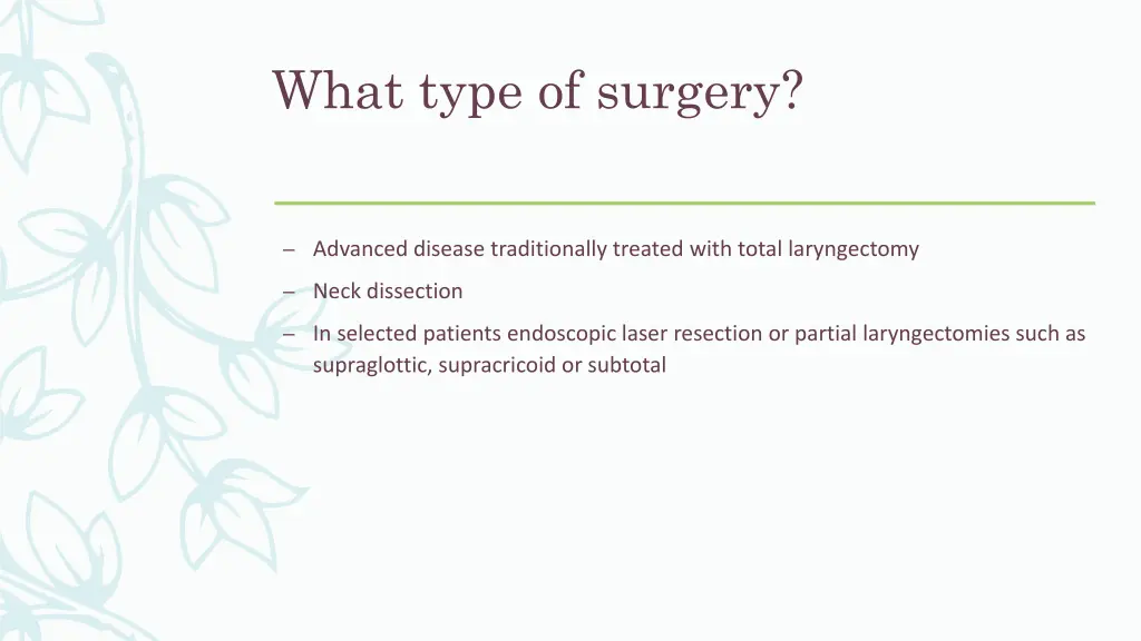 what type of surgery