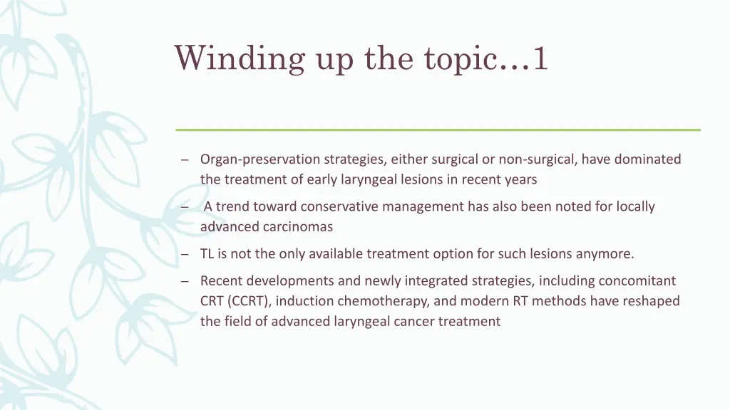 winding up the topic 1