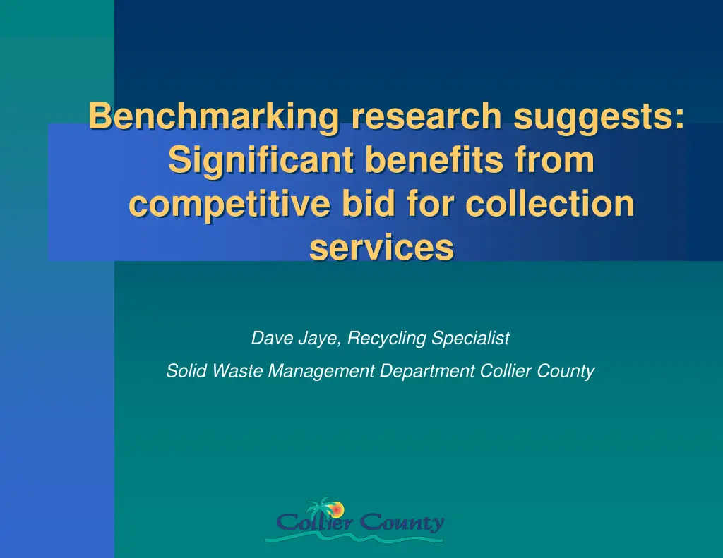 benchmarking research suggests significant