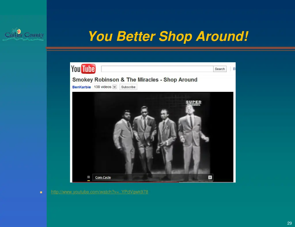 you better shop around