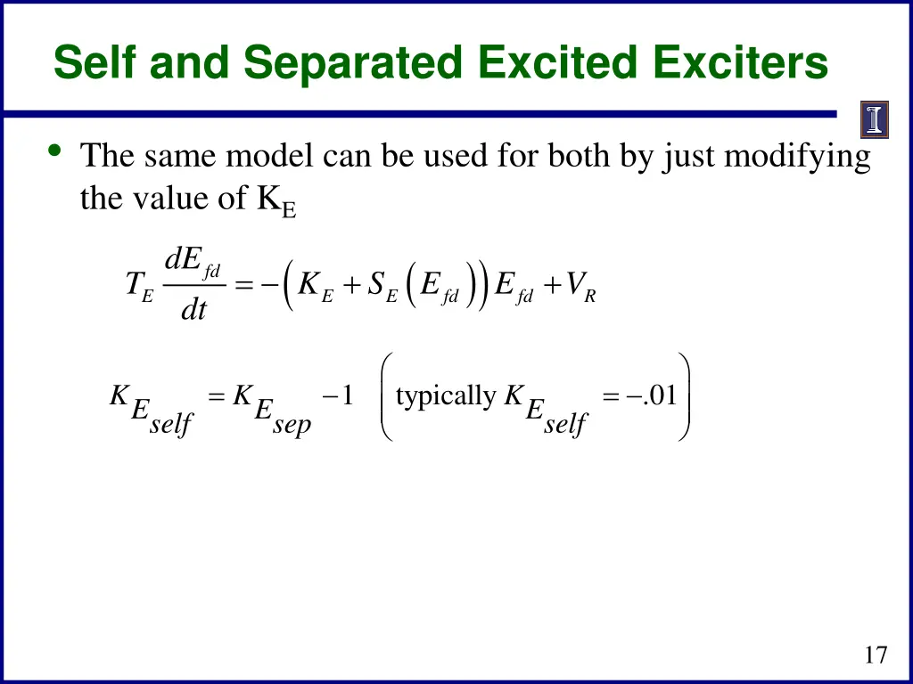 self and separated excited exciters