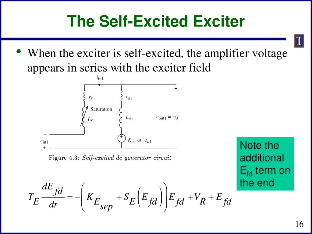 the self excited exciter