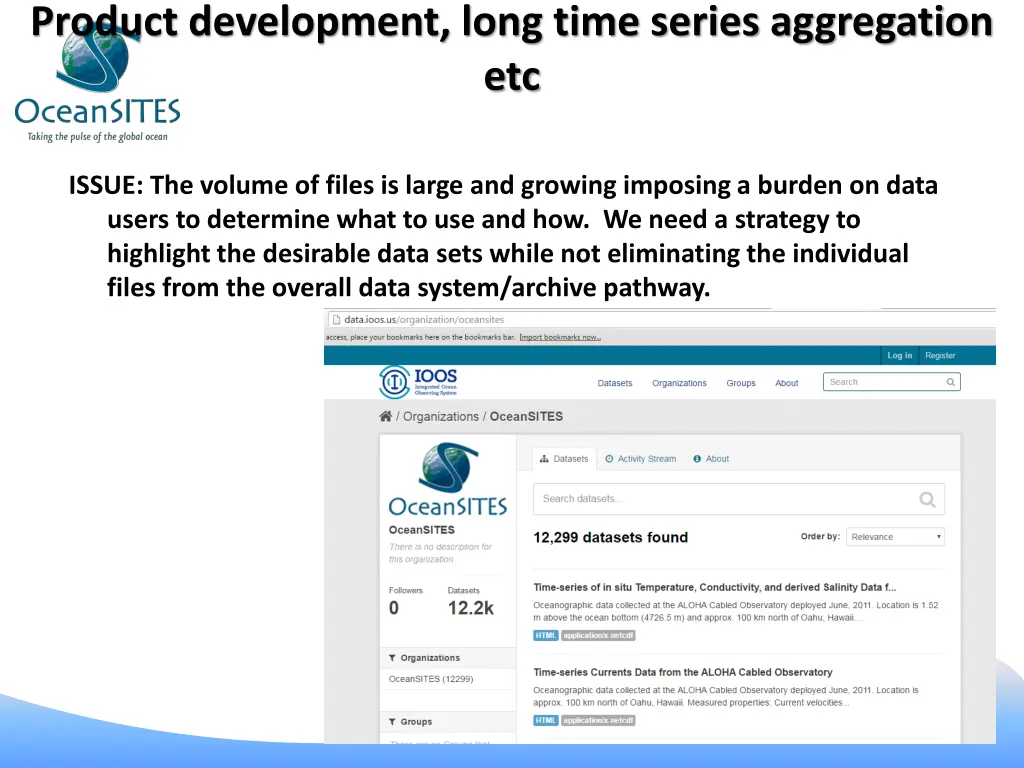 product development long time series aggregation