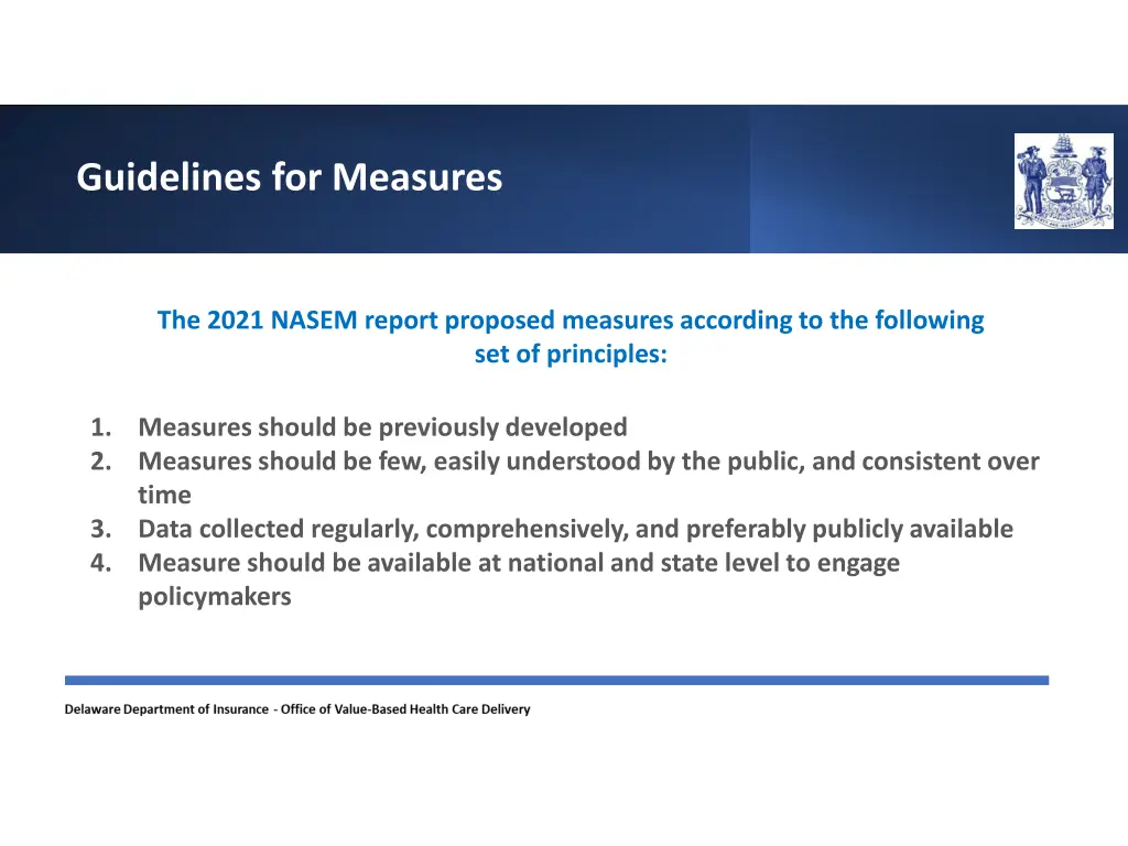 guidelines for measures