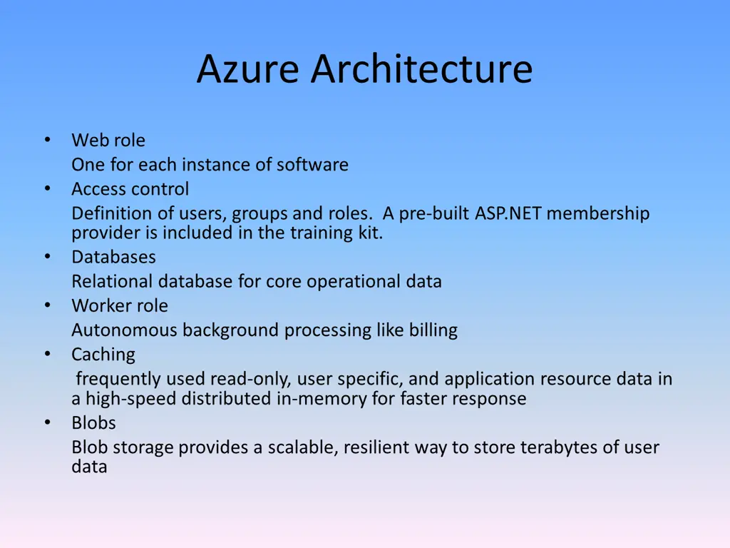 azure architecture