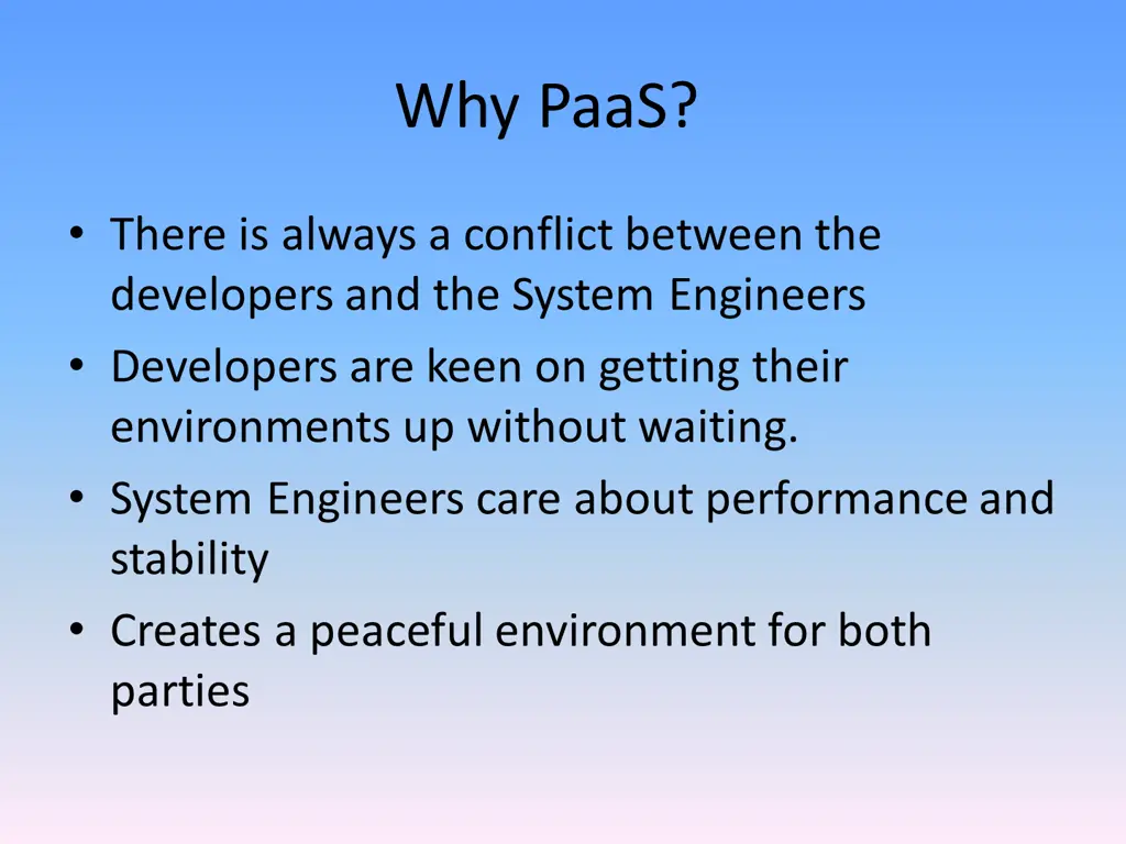 why paas