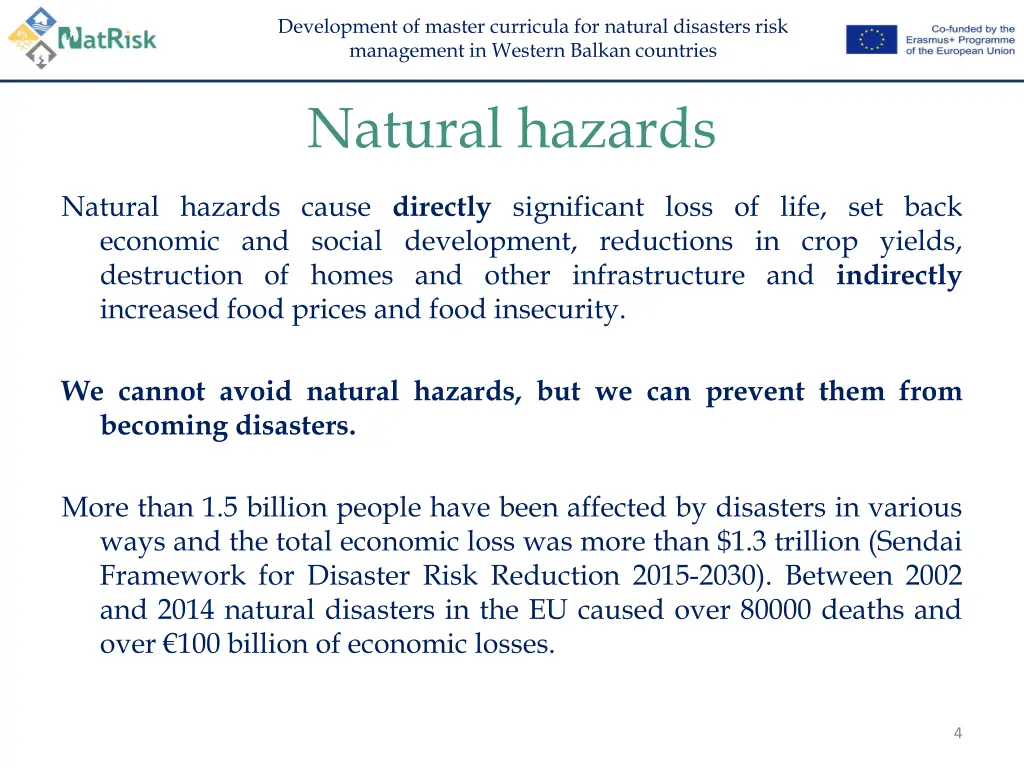 development of master curricula for natural 3