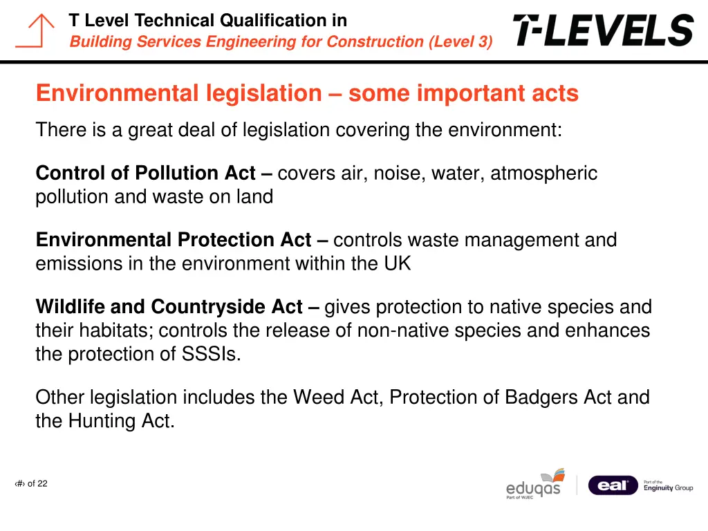 t level technical qualification in building 11