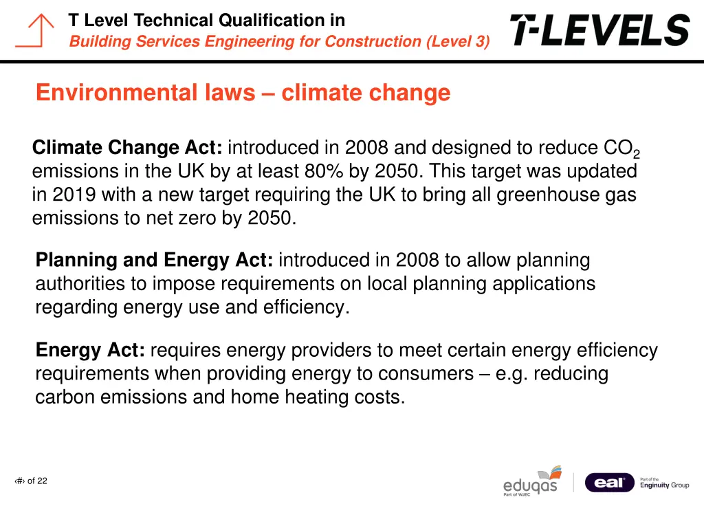 t level technical qualification in building 13