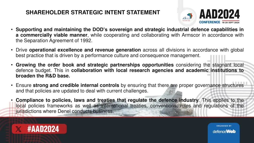 shareholder strategic intent statement