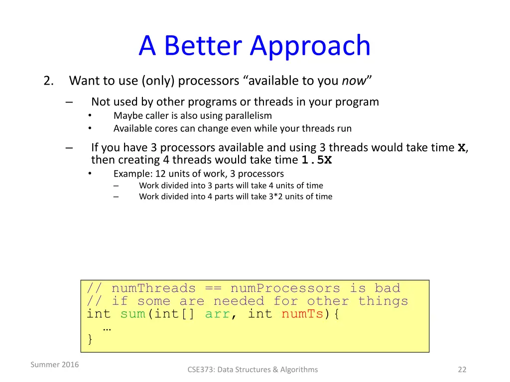a better approach 1