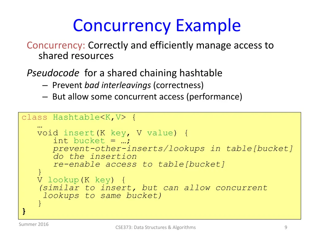 concurrency example concurrency correctly