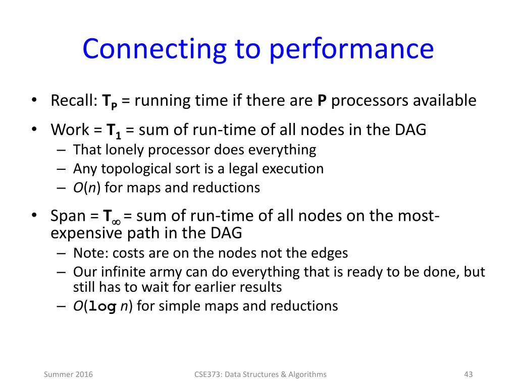 connecting to performance