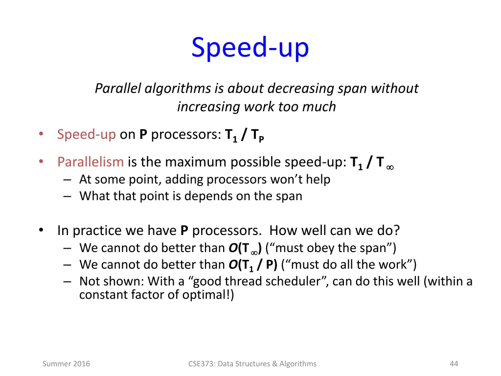speed up