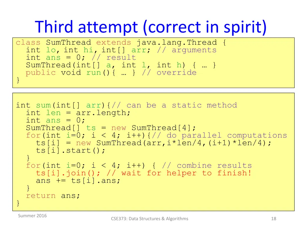 third attempt correct in spirit class sumthread